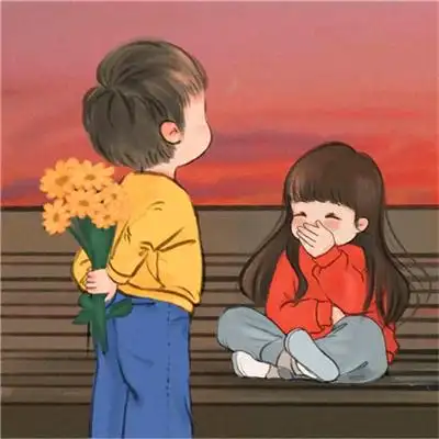 情侣可爱情头一对超可爱图片 最新微信2023卡通情侣头像大全_情侣头像