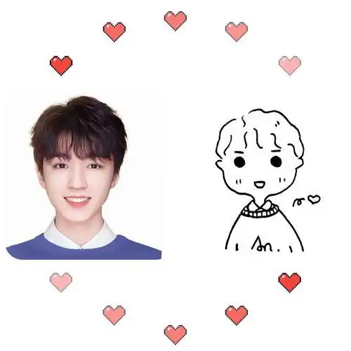 王俊凯头像可爱简笔画 简笔画图片大全-蒲城教育文学网