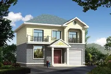 占地120平方米二层自建房屋设计图_农村二层房屋设计图