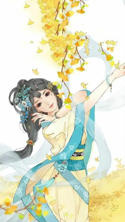 唯美古典中国风美女手绘高清手机壁纸