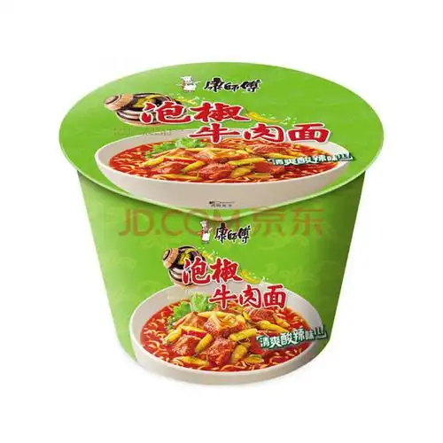 康师傅泡椒烧牛肉面108g/桶