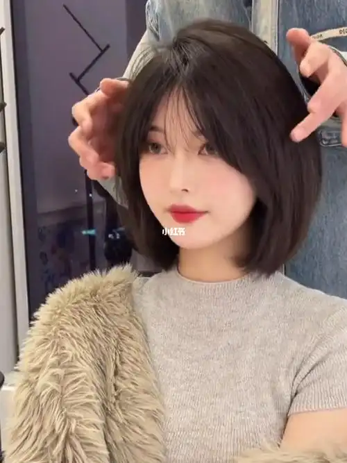 适合秋冬的韩式中短发发型69可欲可纯