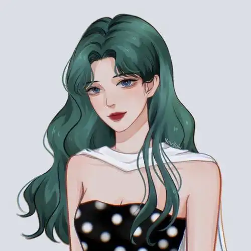 温柔优雅的美少女 手绘画师@鹿屿游- #美少女战士##月野兔##女生头像
