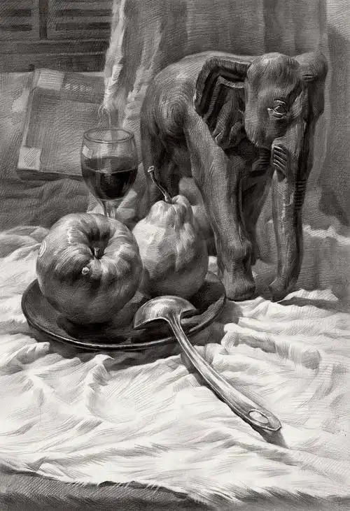 素描静物书