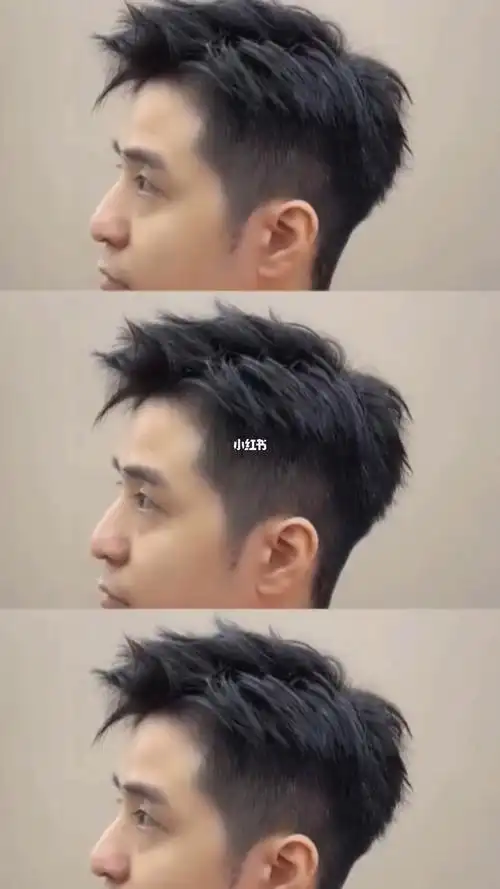 短发的男生小哥哥也可以尝试这款三七微分发