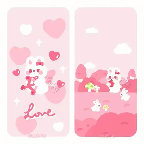 七夕  #情人节壁纸  #粉色壁纸  #家纺设计  #手机壳  #图案