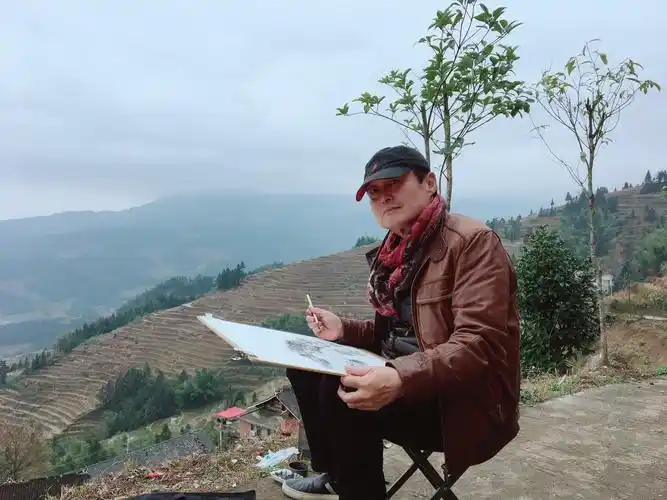 庄小雷先生娄底写生作品