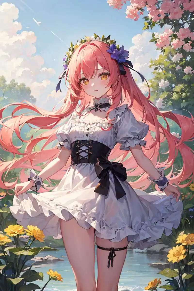 粉毛少女  #二次元