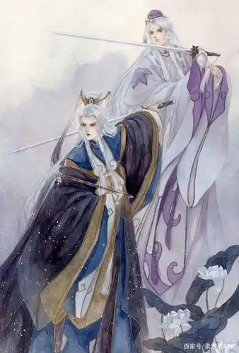 一组唯美的霹雳布袋戏手绘人物图片