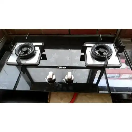 美的midea燃气灶jztq216b钢化玻璃燃气灶大火力一级能效灶具台嵌两用