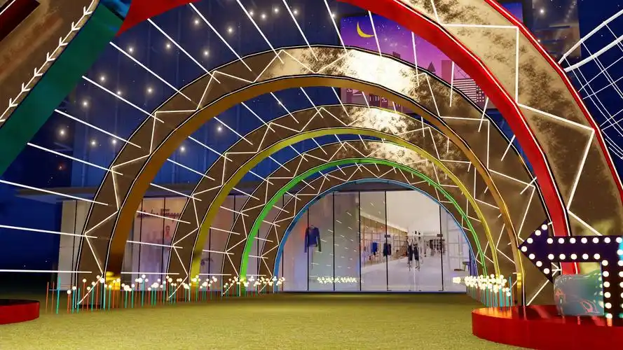 舞美设计吾悦广场门头