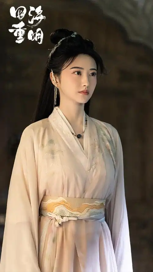 景甜深v束腰粉衣##景甜古装束腰粉衣