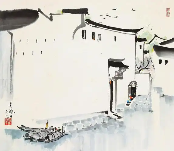 江南水乡 吴冠中画作赏析__凤凰网