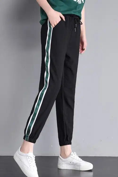 运动裤女宽松夏季