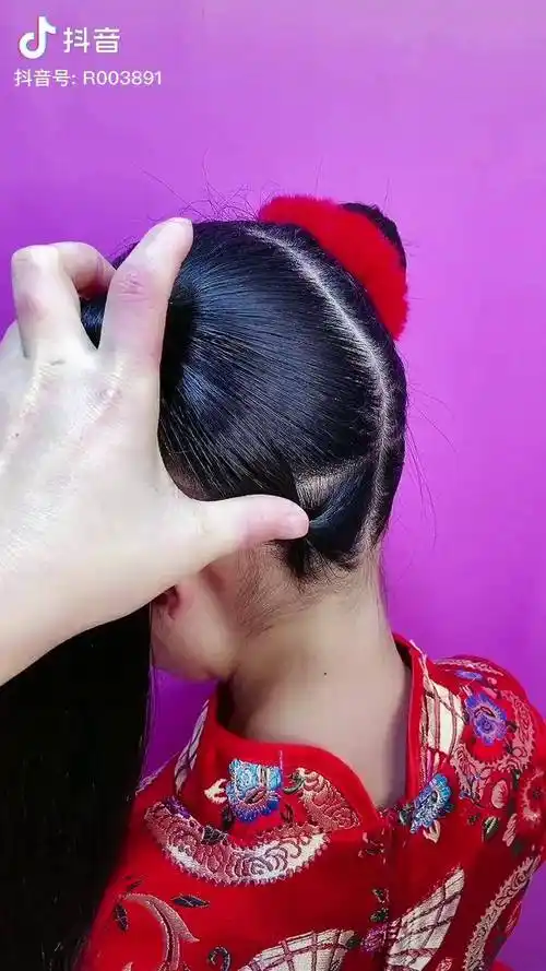 你学会了没儿童编发儿童双丸子头教程