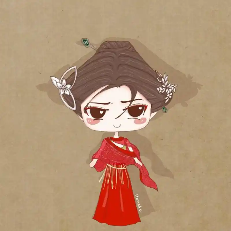 红衣陈芊芊动漫女生高清头像