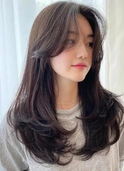 卷发发型中长发,中长发烫发发型(爱了,中长发显发量的发式烫发)