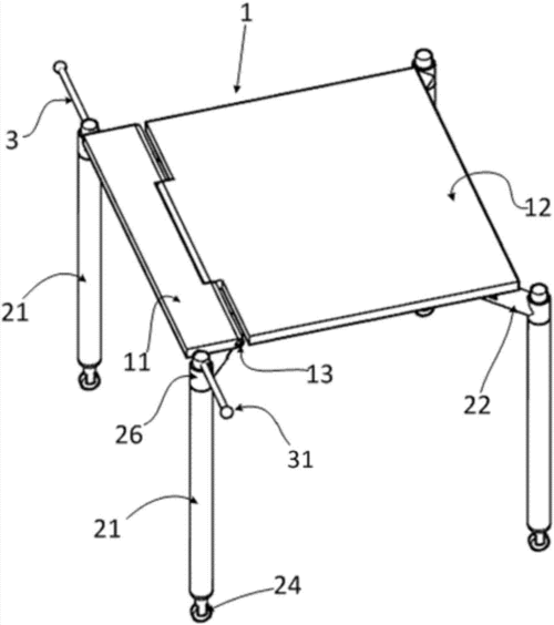 一种交叉折叠可调整多用途学习桌制造技术
