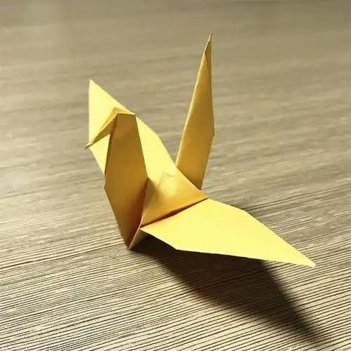 简单的儿童折纸千纸鹤方法图解步骤图解