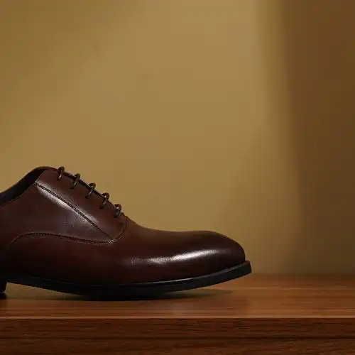 男士春秋牛津棕色真皮新郎西装婚鞋青年高档正装皮鞋