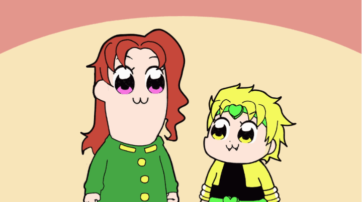 原版:恶搞《jojo的奇妙冒险》花京院典明(绿衣服,主角一队的)和迪奥