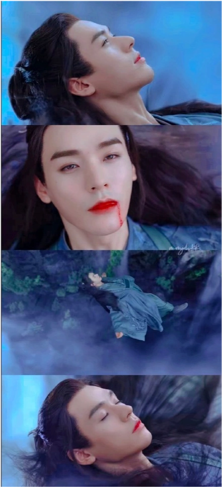 《山河令》温客行一袭红衣太惊艳,摔下悬崖的镜头绝美_龚俊