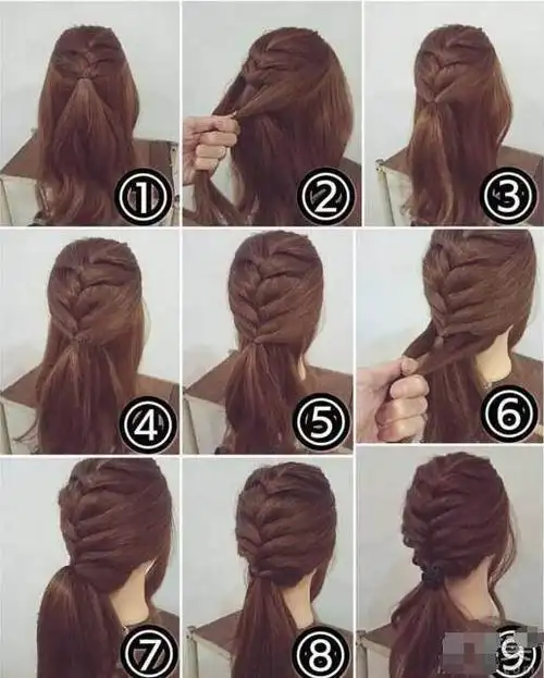 春天怎能不会编头发!9款适合日常的编发图解