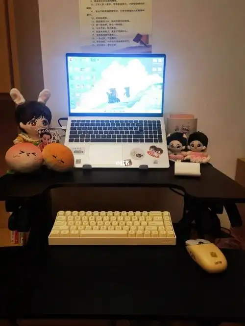 罗技k380#洛斐小翘#博君一肖棉花娃#机械键盘#站立办公