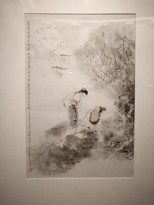 戴敦邦画展 写美篇这是水浒系列中的插图 下面是戴先生的大幅作品