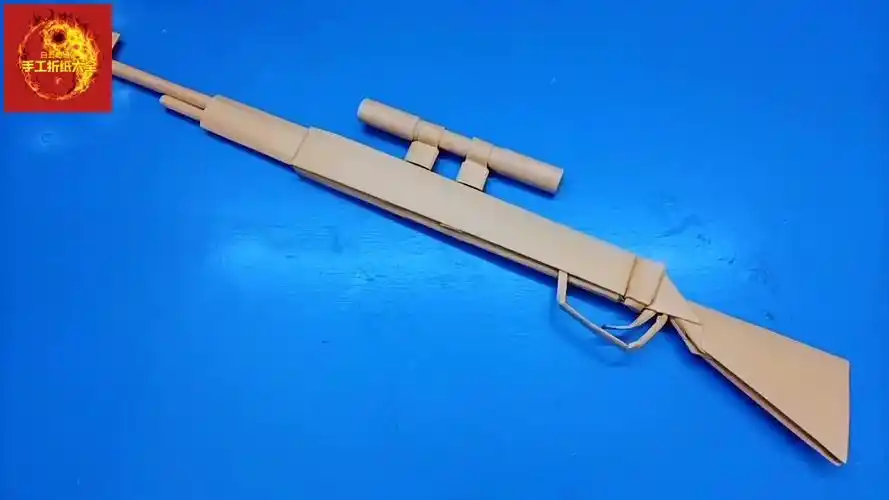 吃鸡神器手工折纸98k毛瑟步枪造型超帅用a4纸轻松完成