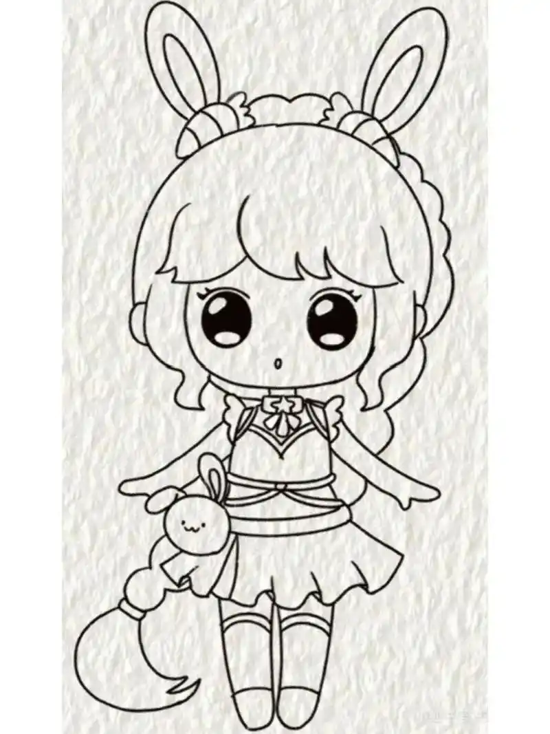 简笔画小舞(谁都画得出来)