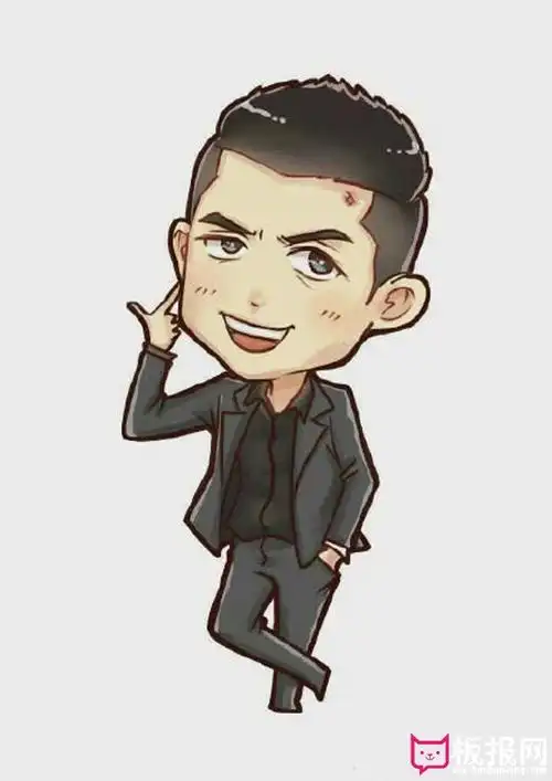 张一山动漫形象图片痞帅小哥哥