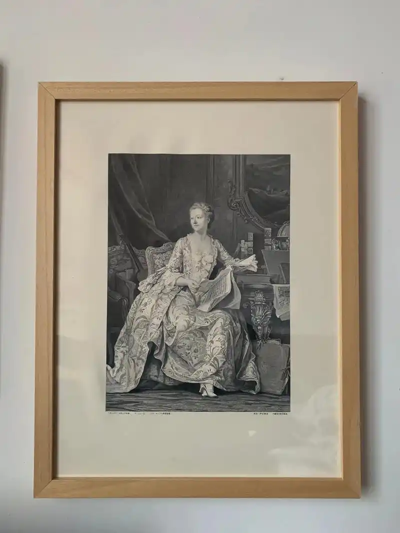 蓬巴杜夫人.铜版画. - 抖音