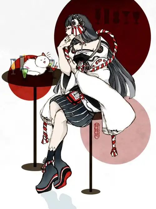 鬼女红叶_椰汁西米露_阴阳师手游圈插画_网易gacha二次元社区