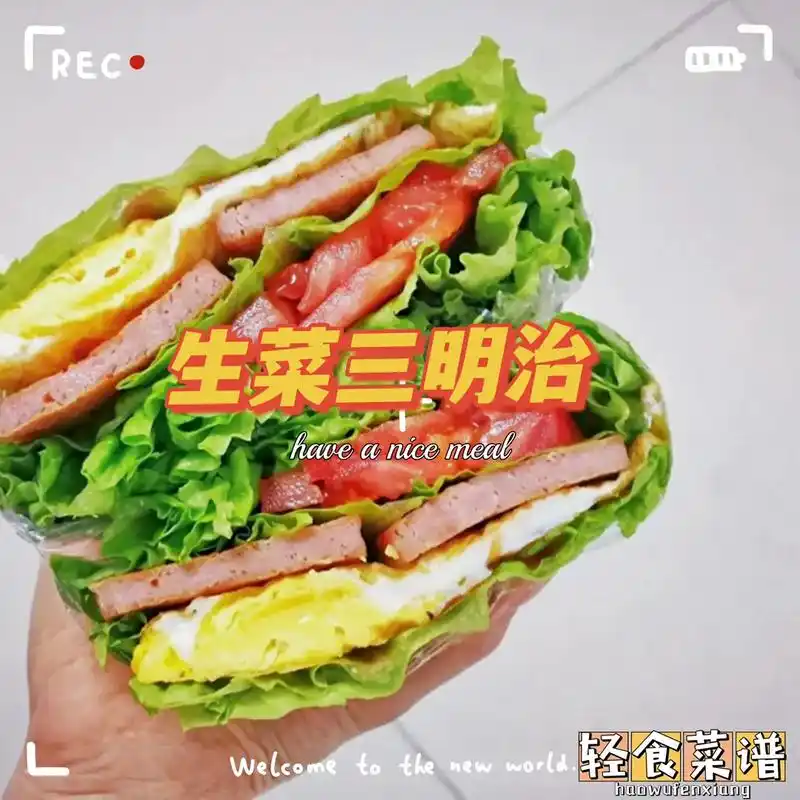 抖音美好生活攻略  关晓彤同款蔬菜三明治教程 这是一款网上 - 抖音