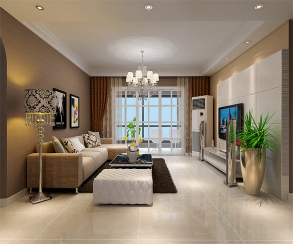 103㎡现代简约三居装修案例_效果图_土巴兔装修网