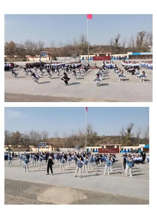 时代在召唤 青春要奋发 ——三郊中学广播操比赛