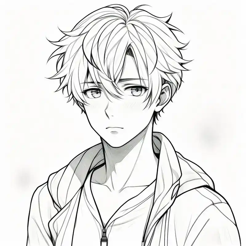 大背头正面男生头像90 | 帅气逼人