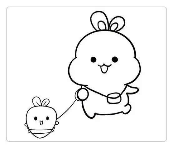 画法步骤图片简笔画-学笔画可爱简笔画手帐画  简笔画  手残党学画画