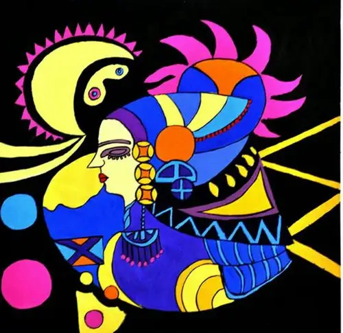 延安大学鲁迅艺术学院设计专业17级设计色彩作业-人物篇