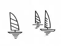 简笔画小帆船的画法