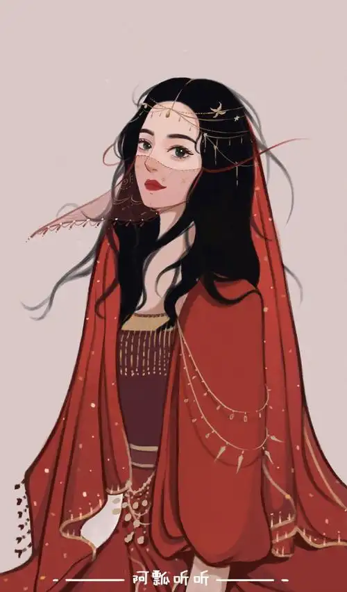 迪丽热巴 插画