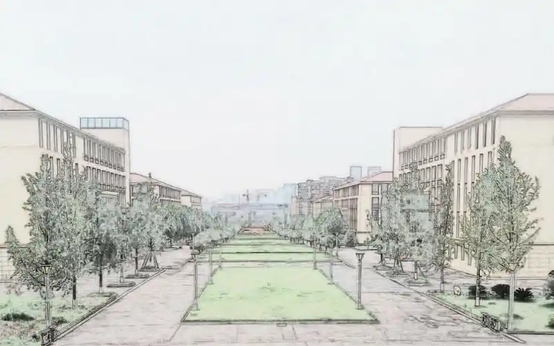 手绘自己的校园留住青春的色彩定格校园的美景