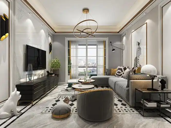 1992效果图--现代轻奢风格家装一套