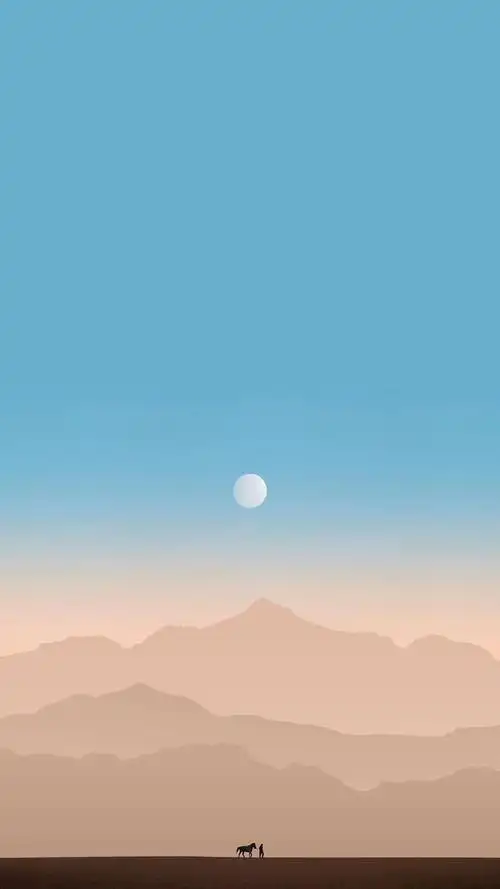 极简壁纸,干净清爽的夏末,天高云淡