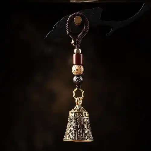 礼物心经手工古风汽车铃铛黄铜蜜多菠萝蜜菠萝钥匙扣