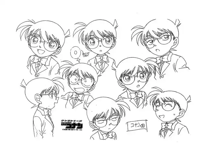 线稿集名侦探柯南动画线稿原画合集227p