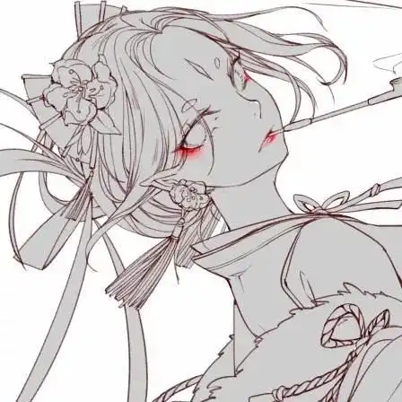 竖屏简笔画 手绘 线稿 224336唯美简笔画图片古风动漫 简笔画 卡通