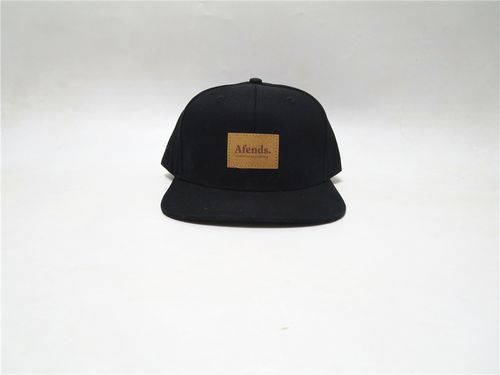 澳洲街头潮牌素黑硬顶大头帽平檐帽摇滚朋克硬核街舞滑板snapback