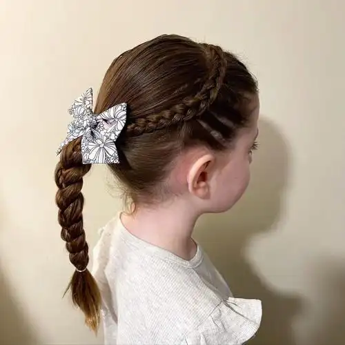 好看的小女孩编发扎法推荐#小女孩编发 #小女孩发型 #低马尾扎发